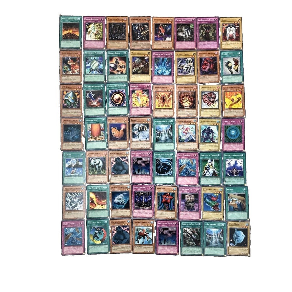 Konami Yu-Gi-Oh! TCG 65-Card Mixed Lot 1st Edition Monster/Spell/Trap